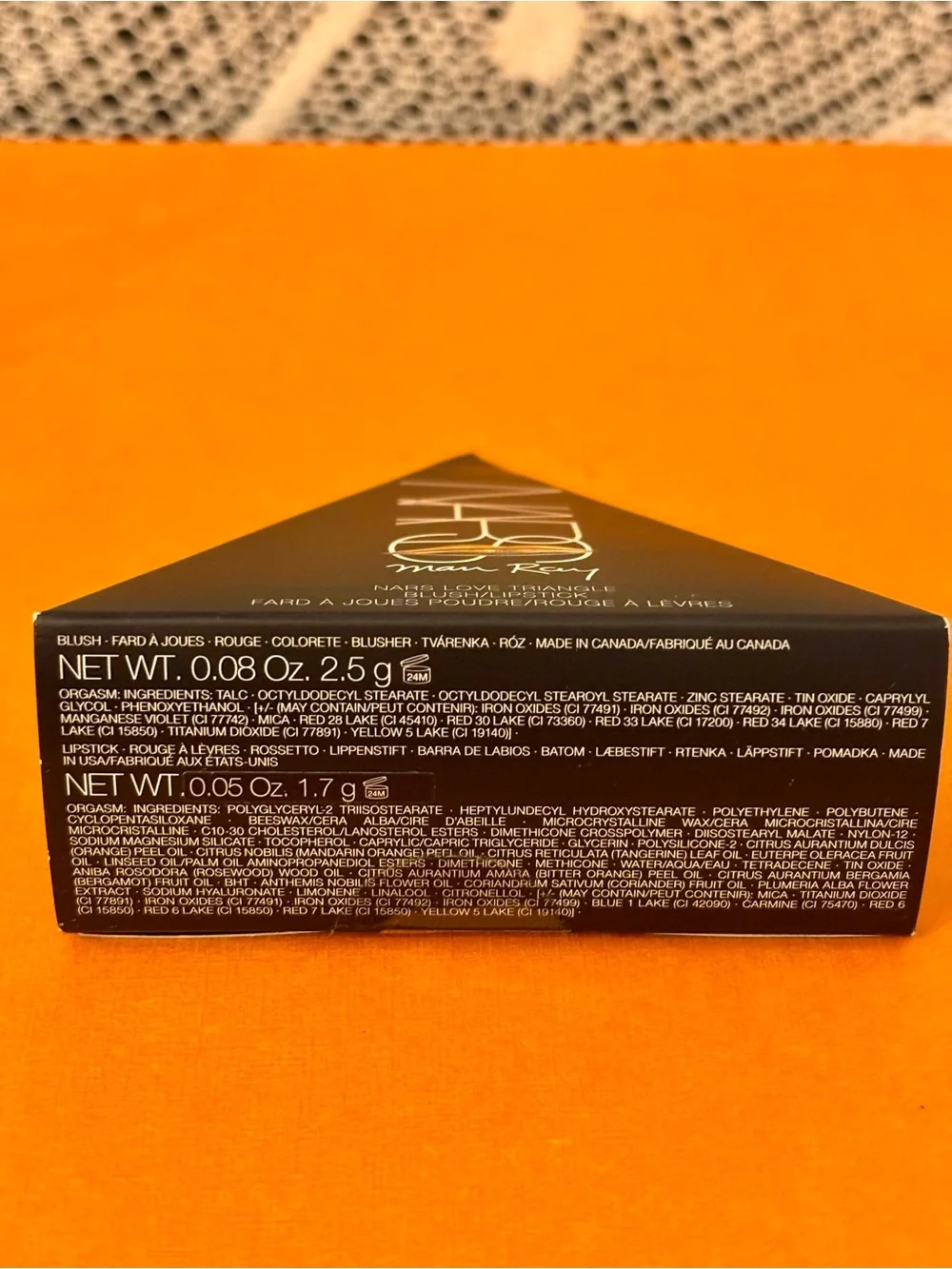 NIB NARS MAN RAY LOVE TRIANGLE Mini SET Orgasm / Orgasm 8456